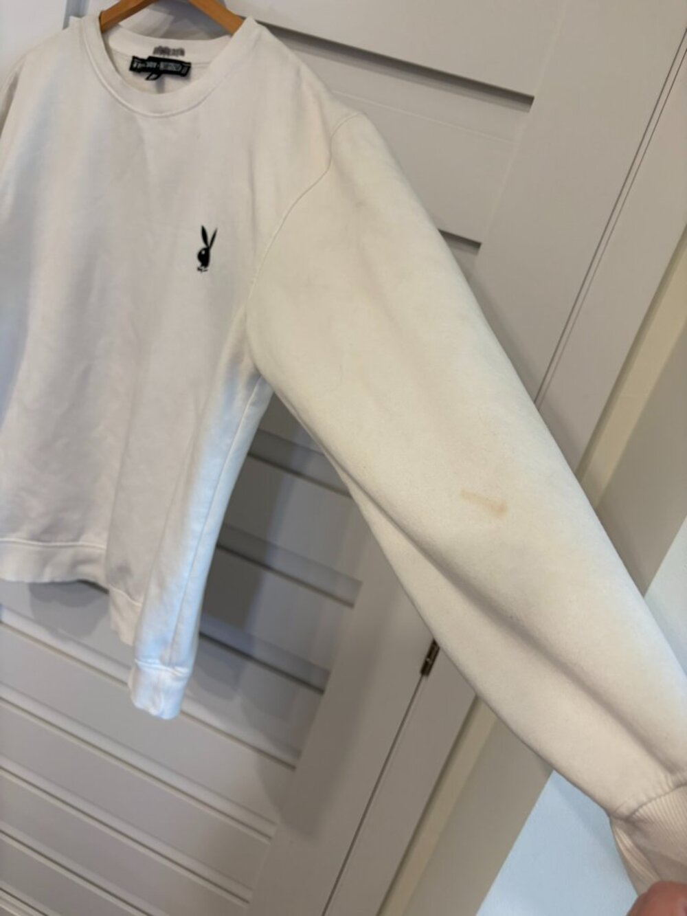 Vintage Playboy X Missguided Bunny Logo Oversized Crewneck Sweatshirt - Picture 14 of 15